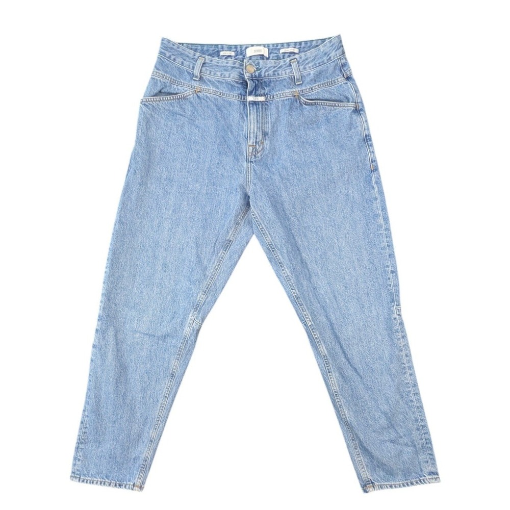 Closed X-Lent High Waisted Jeans Light Wash Blue 31 100% Organic Cotton Italy